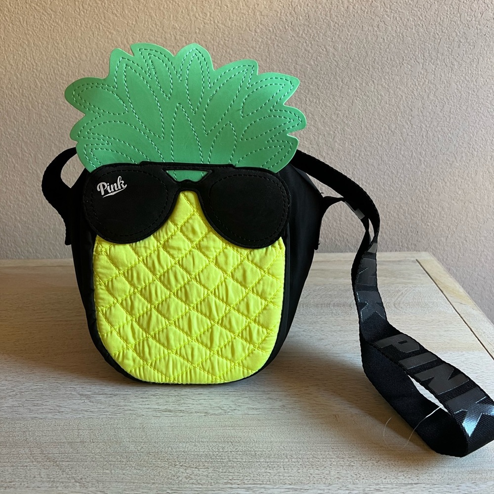 PINK Victoria's Secret Pineapple Bag Cooler Lunch Tote Limited Edition